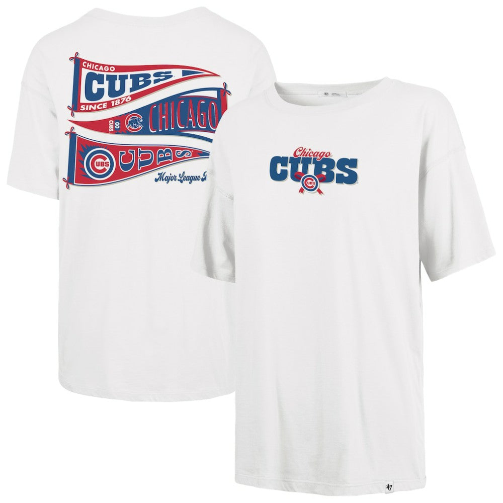 Chicago Cubs '47 Women's Bow & Banner Sadie T-Shirt - MLB