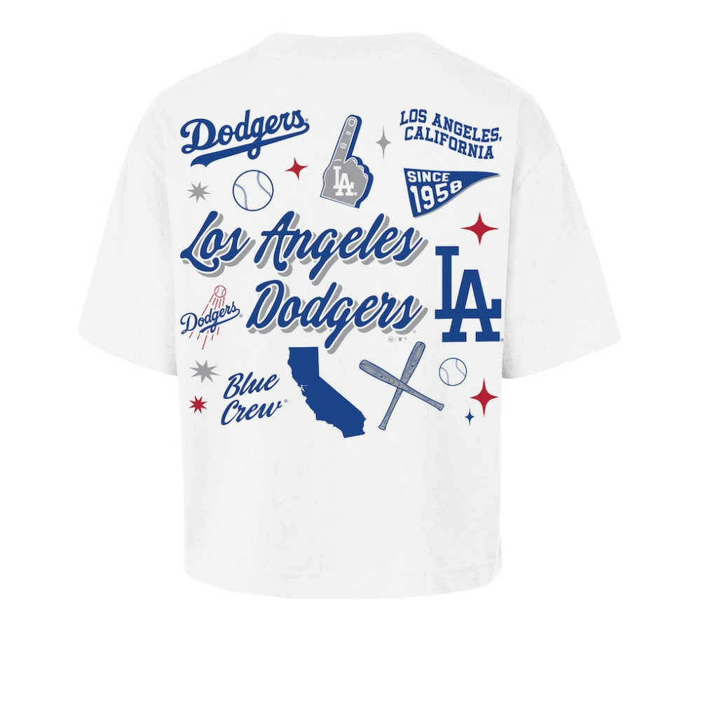 Los Angeles Dodgers '47 Women's Collage Script Reed City T-Shirt - MLB