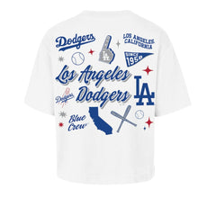 Los Angeles Dodgers '47 Women's Collage Script Reed City T-Shirt - MLB