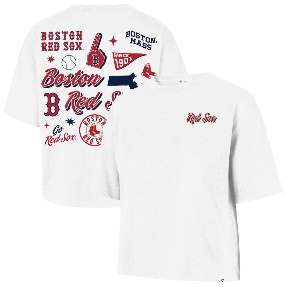 Boston Red Sox '47 Women's Collage Script Reed City T-Shirt - MLB