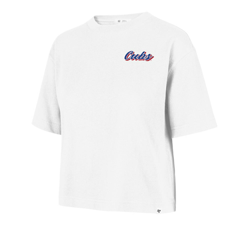 Chicago Cubs '47 Women's Collage Script Reed City T-Shirt - MLB
