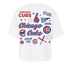 Chicago Cubs '47 Women's Collage Script Reed City T-Shirt - MLB