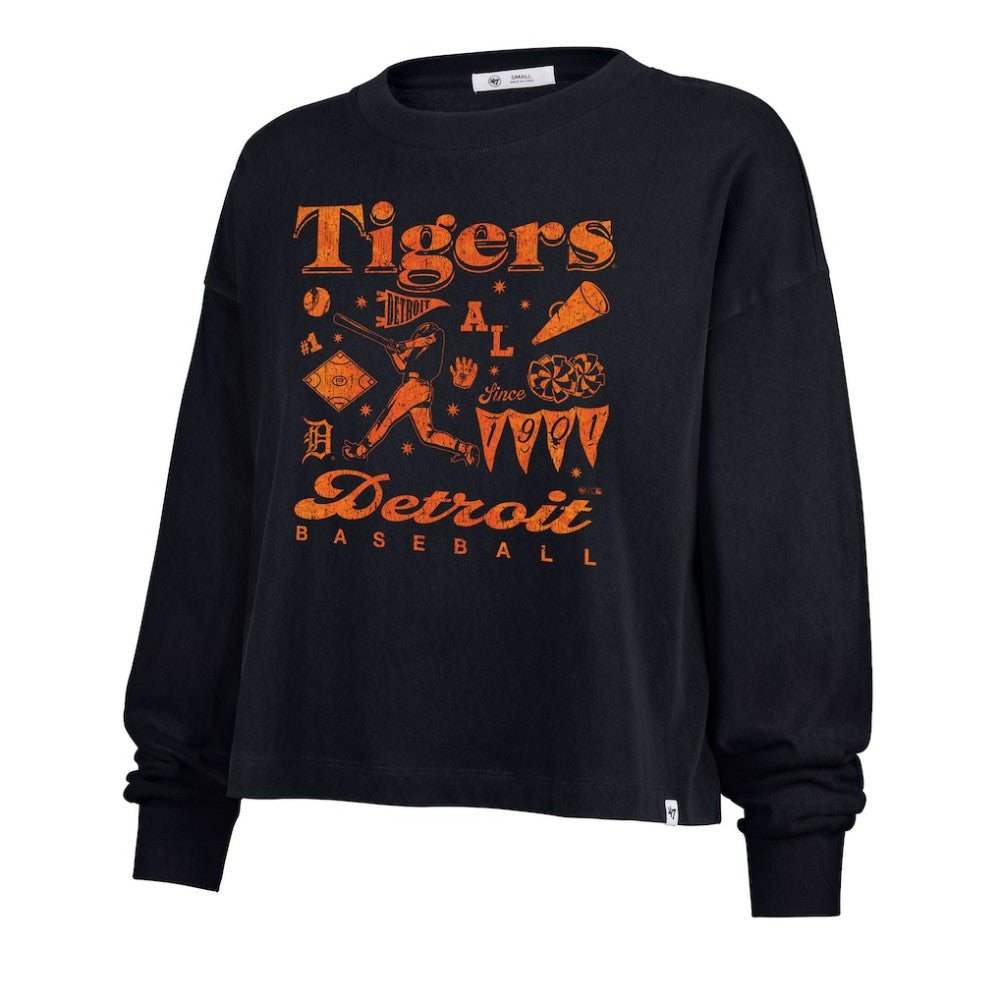 Detroit Tigers '47 Women's Team Collage Sydney Long Sleeve T-Shirt - MLB