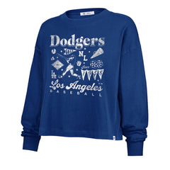Los Angeles Dodgers '47 Women's Team Collage Sydney Long Sleeve T-Shirt - MLB