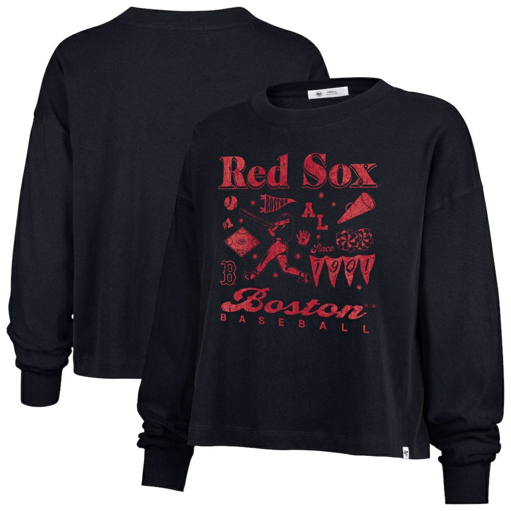 Boston Red Sox '47 Women's Team Collage Sydney Long Sleeve T-Shirt - MLB