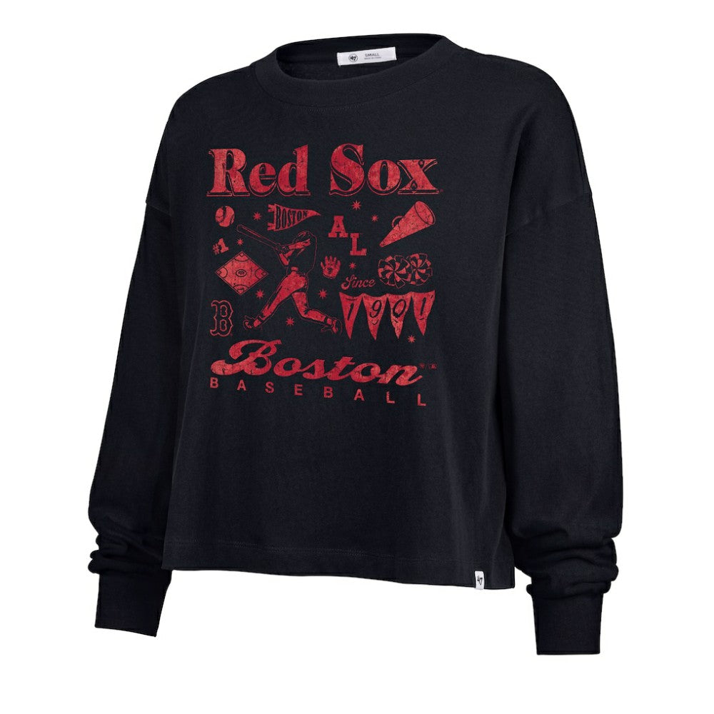 Boston Red Sox '47 Women's Team Collage Sydney Long Sleeve T-Shirt - MLB