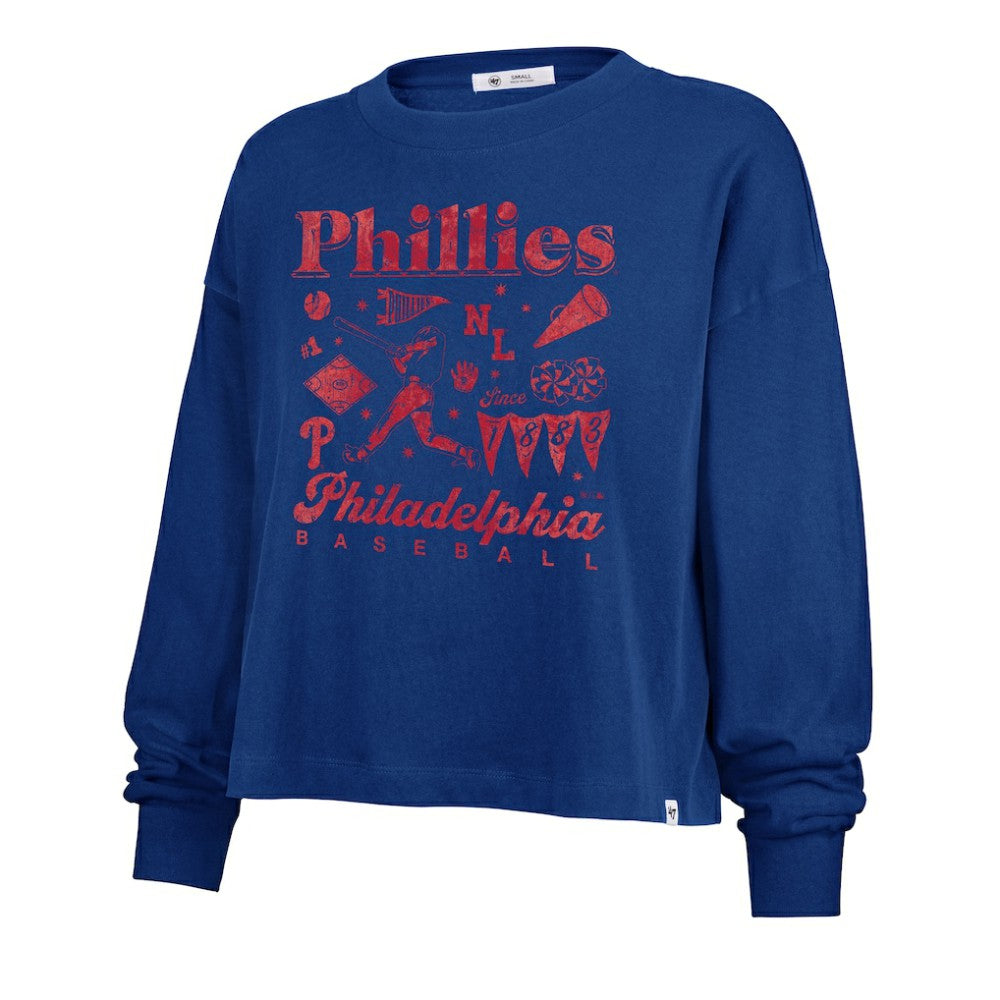 Philadelphia Phillies '47 Women's Team Collage Sydney Long Sleeve T-Shirt - MLB
