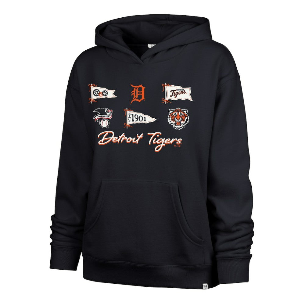 Detroit Tigers '47 Women's Bow & Banners Naomi Hoodie - MLB