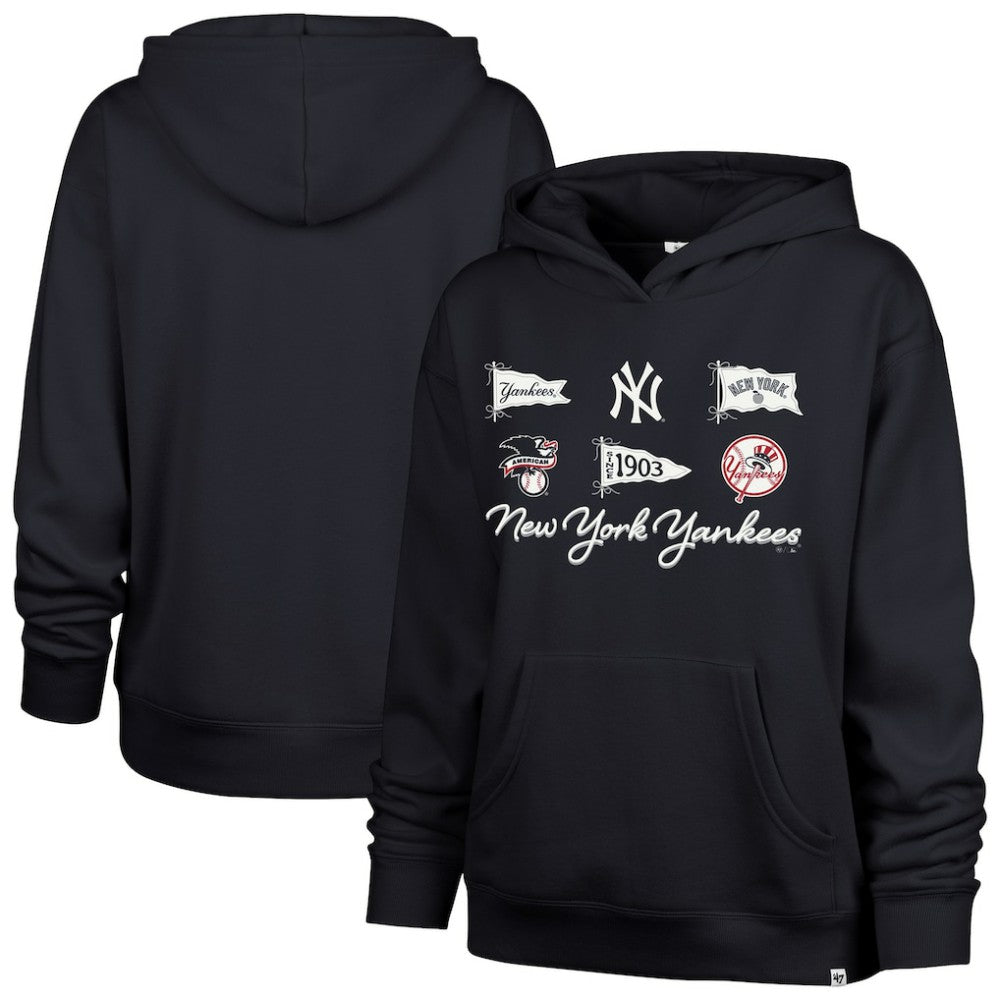 New York Yankees '47 Women's Bow & Banners Naomi Hoodie - MLB