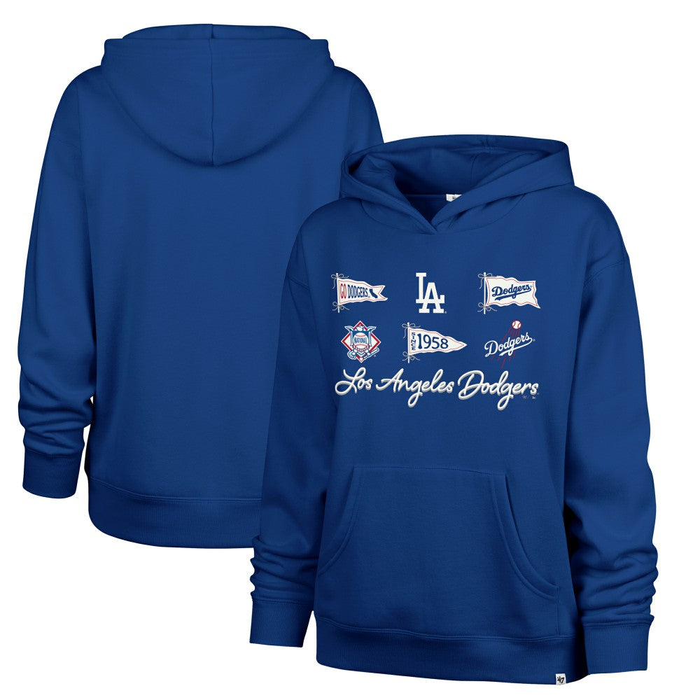 Los Angeles Dodgers '47 Women's Bow & Banners Naomi Hoodie - MLB