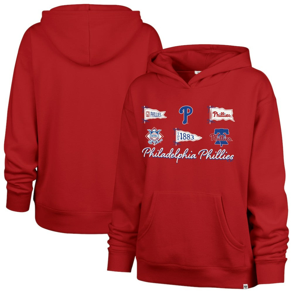 Philadelphia Phillies '47 Women's Bow & Banners Naomi Hoodie - MLB