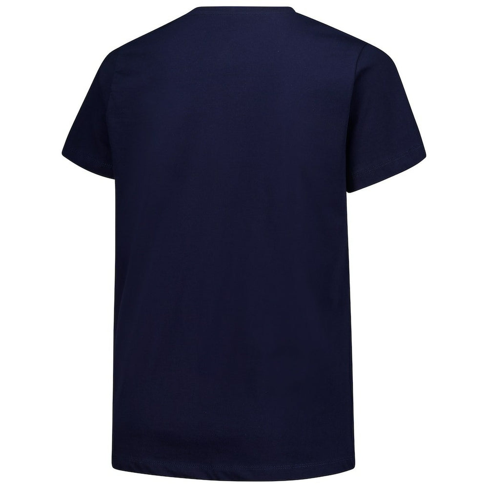 Chicago Bears Women's Plus Size Arch Over Logo V-Neck T-Shirt Navy | Fanatics