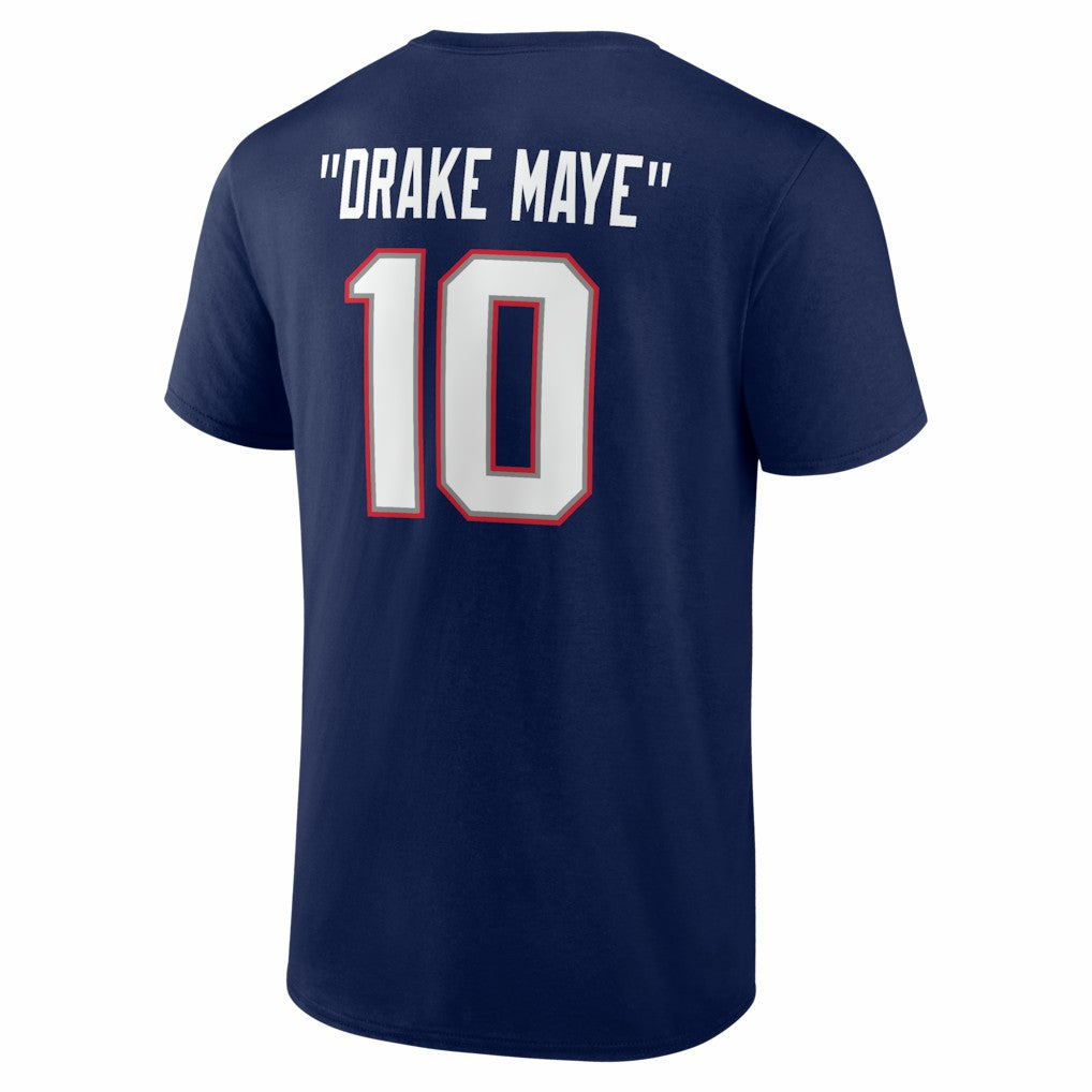 Drake Maye New England Patriots Nickname T-Shirt Navy | NFL