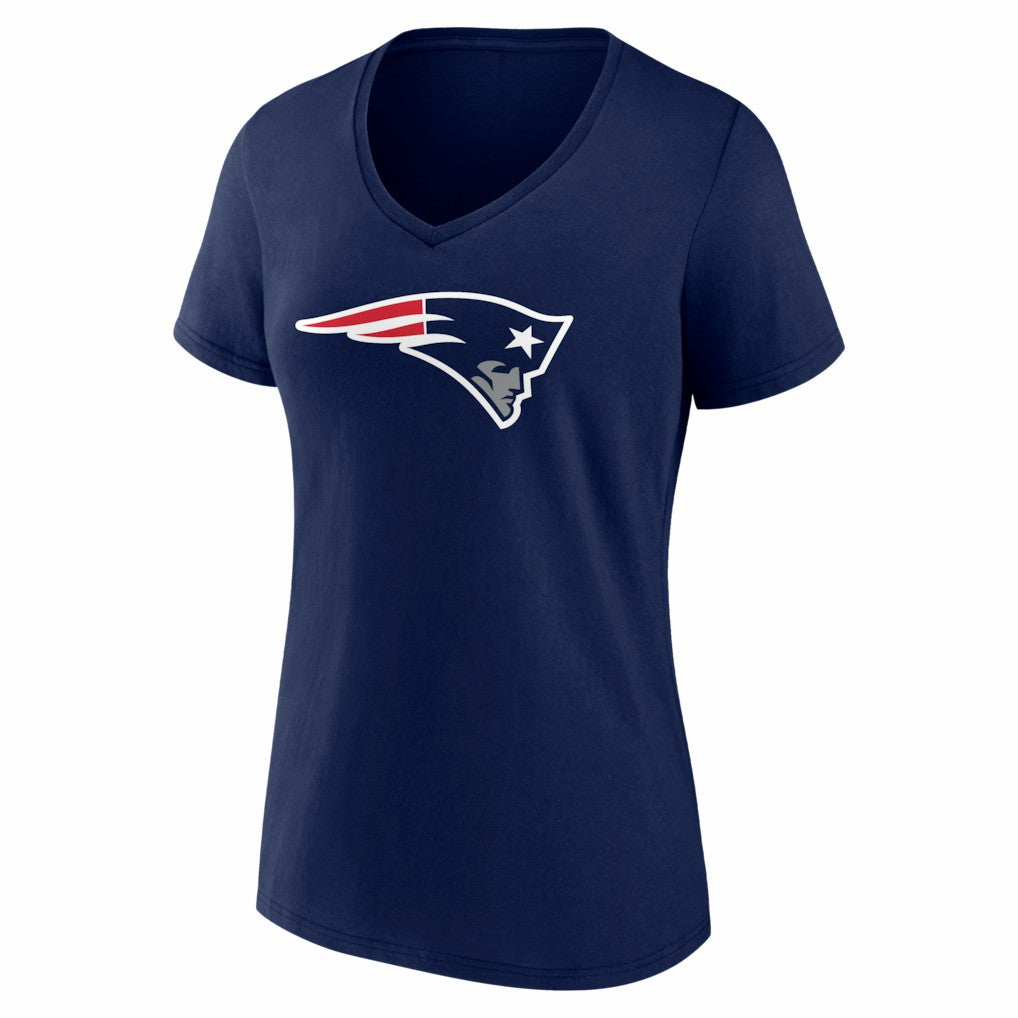 Drake Maye New England Patriots Women's Nickname V-Neck T-Shirt Navy | NFL