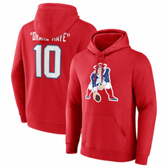 Drake Maye New England Patriots Nickname Hoodie Red | NFL