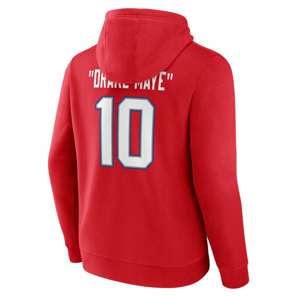 Drake Maye New England Patriots Nickname Hoodie Red | NFL
