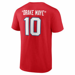 Drake Maye New England Patriots Nickname T-Shirt Red | NFL