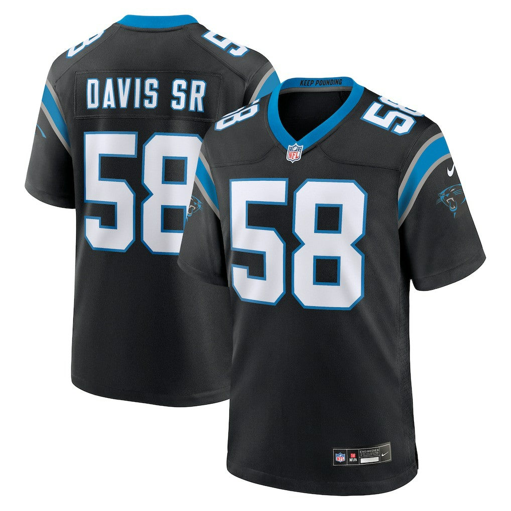 Thomas Davis Sr. Carolina Panthers Team Retired Game Jersey Black | Nike for Sale