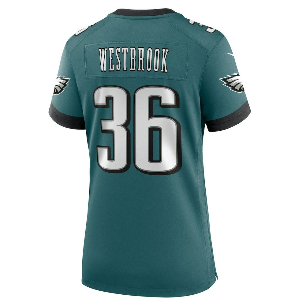 Brian Westbrook Philadelphia Eagles Women's Team Retired Game Jersey Midnight Green | Nike for Sale