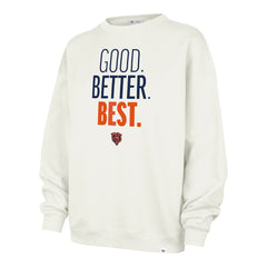 Chicago Bears '47 Women's Good. Better. Best. Imprint Oversized Sweatshirt Cream | 47 brand