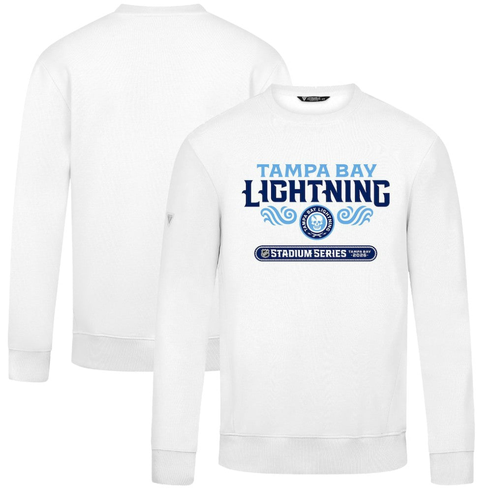 Tampa Bay Lightning Levelwear 2026 NHL Stadium Series Zane Stacked Sweatshirt - White - NHL