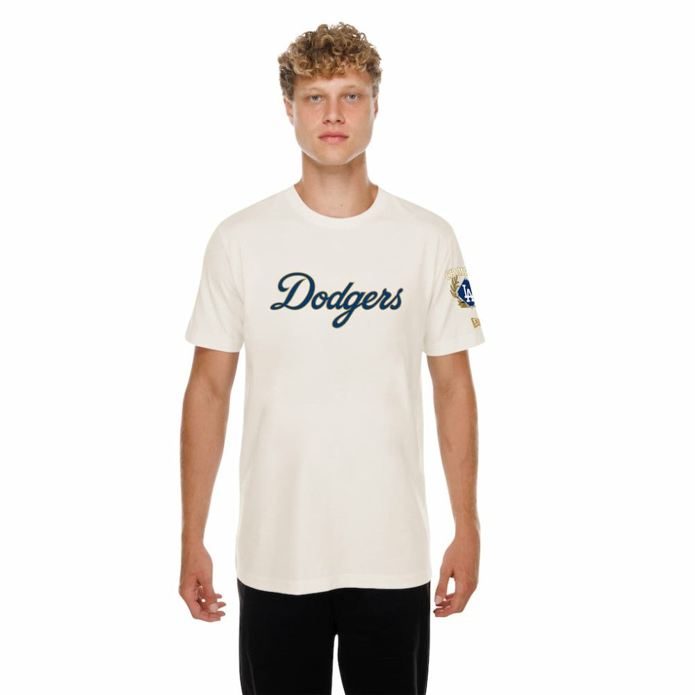 Los Angeles Dodgers New Era 2026 Gold Collection Logo & Patch T-Shirt - MLB