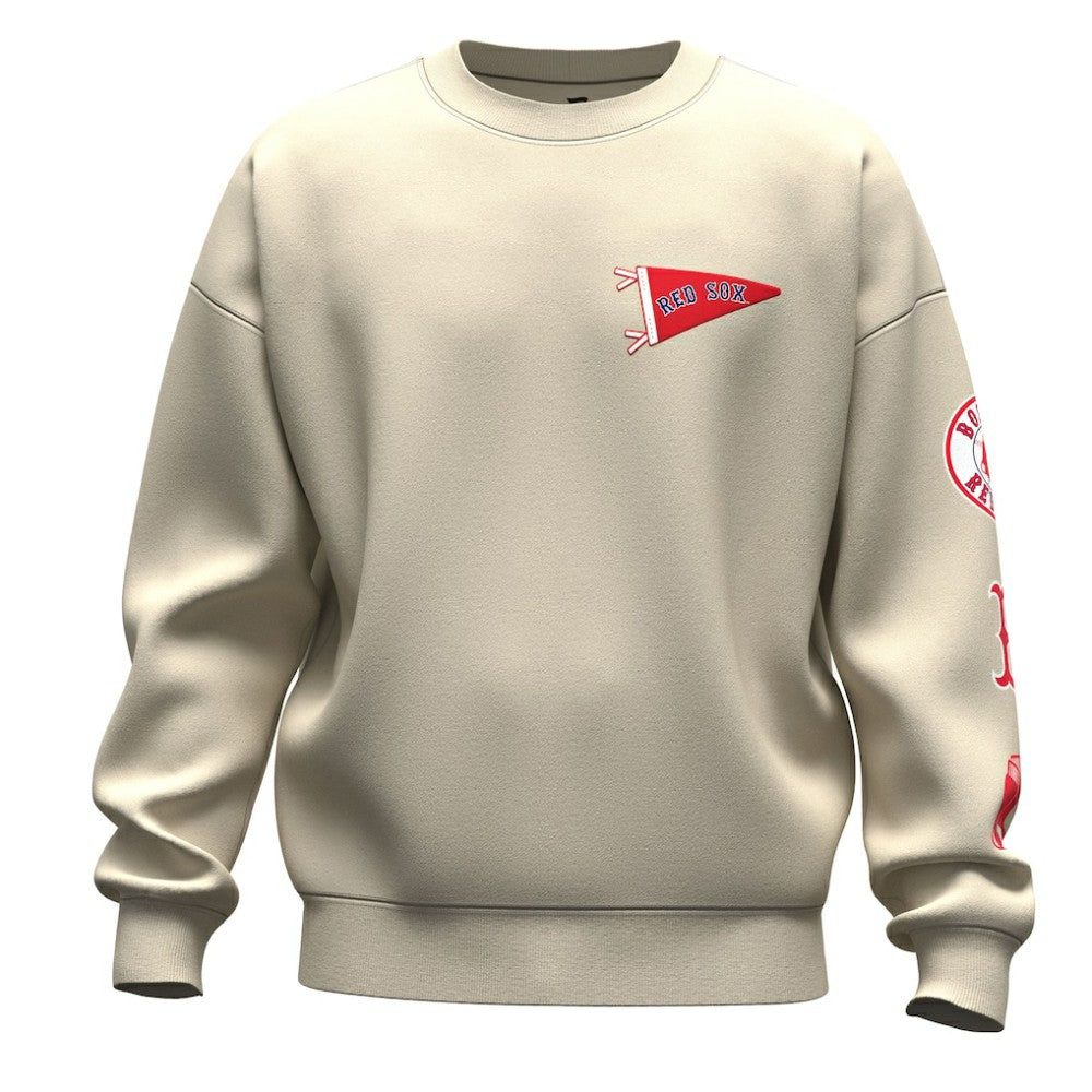 Boston Red Sox Fanatics Unisex Spirit Jersey Fleece Crewneck Pennant Sweatshirt - MLB