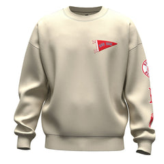 Boston Red Sox Fanatics Unisex Spirit Jersey Fleece Crewneck Pennant Sweatshirt - MLB