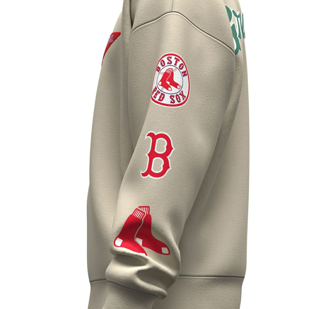 Boston Red Sox Fanatics Unisex Spirit Jersey Fleece Crewneck Pennant Sweatshirt - MLB