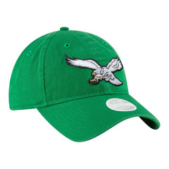 Philadelphia Eagles New Era Women's Throwback 9TWENTY Adjustable Hat Kelly Green | NFL