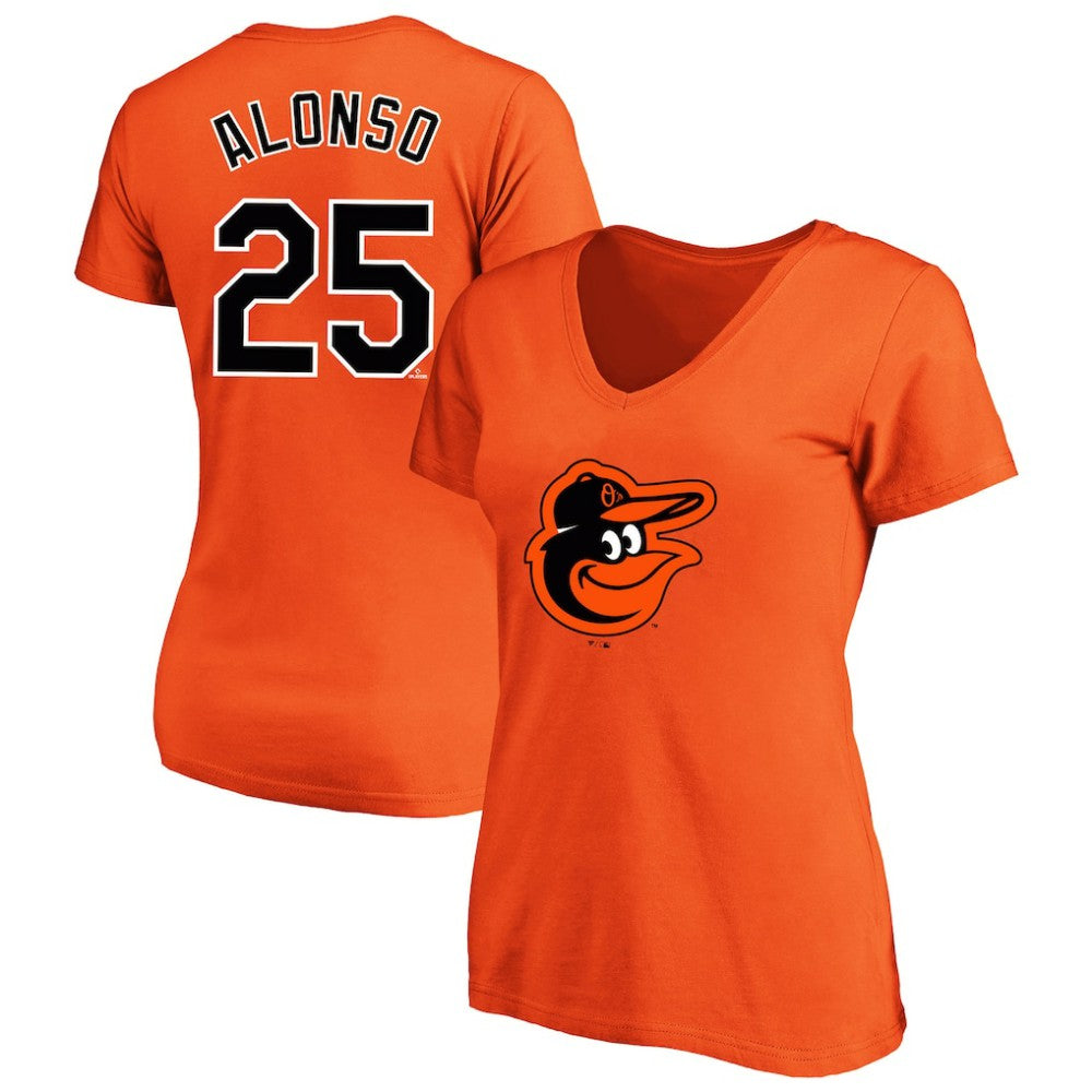 Pete Alonso Baltimore Orioles Profile Women's Plus Size Name & Number V-Neck T-Shirt - MLB