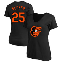 Pete Alonso Baltimore Orioles Profile Women's Plus Size Name & Number V-Neck T-Shirt - MLB