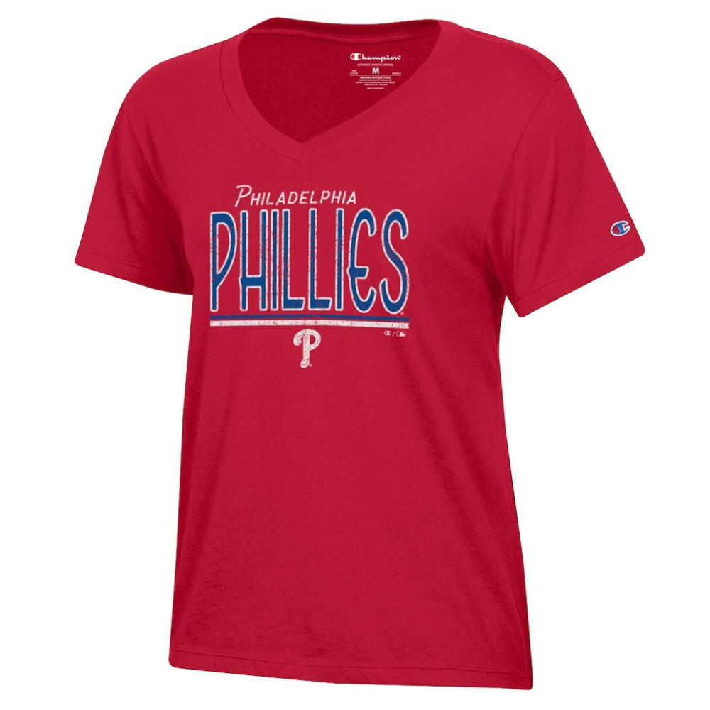 Philadelphia Phillies Champion Women's Core V-Neck T-Shirt - MLB