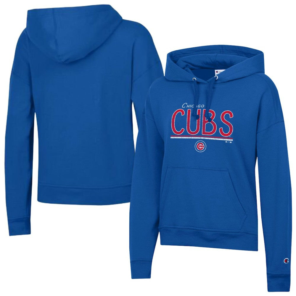 Chicago Cubs Champion Women's Vintage Powerblend Hoodie - MLB
