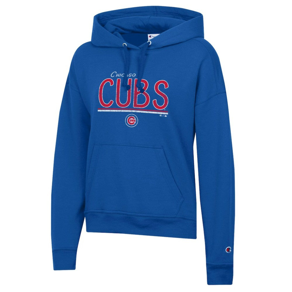 Chicago Cubs Champion Women's Vintage Powerblend Hoodie - MLB