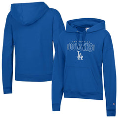 Los Angeles Dodgers Champion Women's Distressed Powerblend Hoodie - MLB