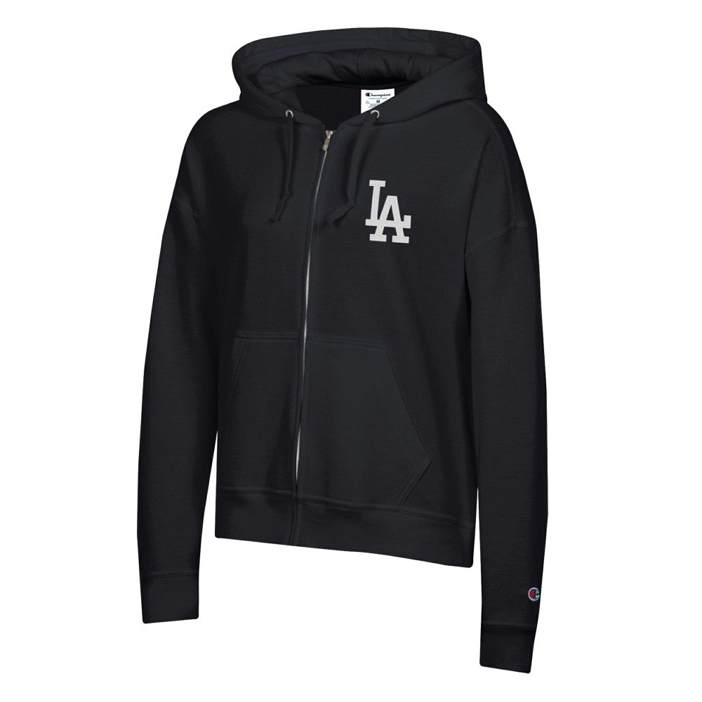 Los Angeles Dodgers Champion Women's Powerblend Fleece Full-Zip Hoodie - MLB