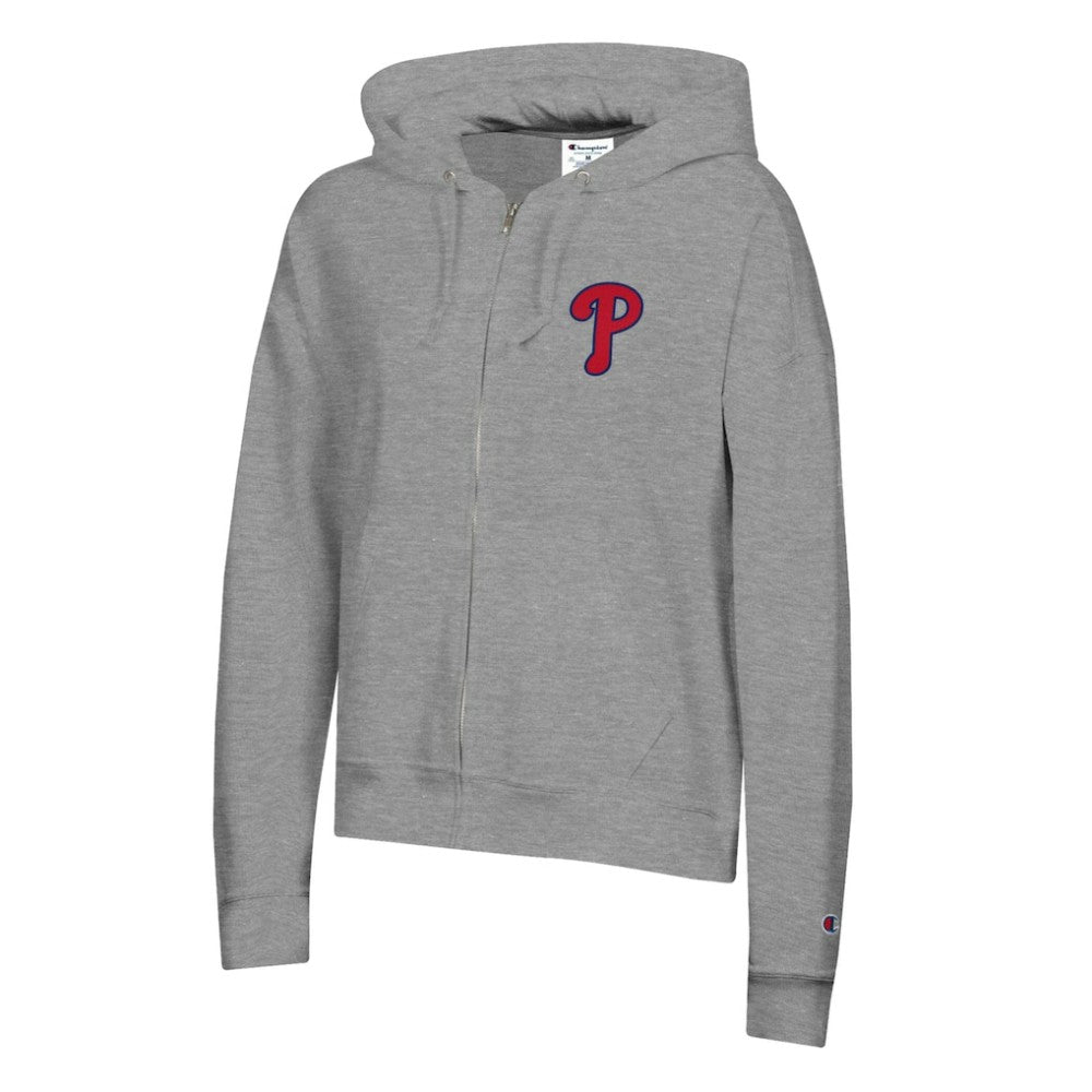 Philadelphia Phillies Champion Women's Powerblend Fleece Full-Zip Hoodie - MLB
