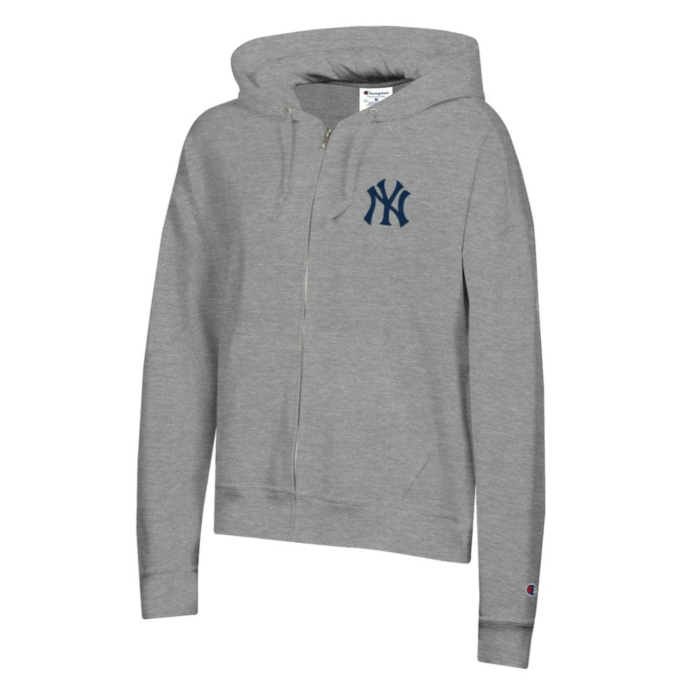 New York Yankees Champion Women's Powerblend Fleece Full-Zip Hoodie - MLB