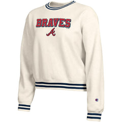 Atlanta Braves Champion Women's Reverse Weave Sweatshirt - MLB