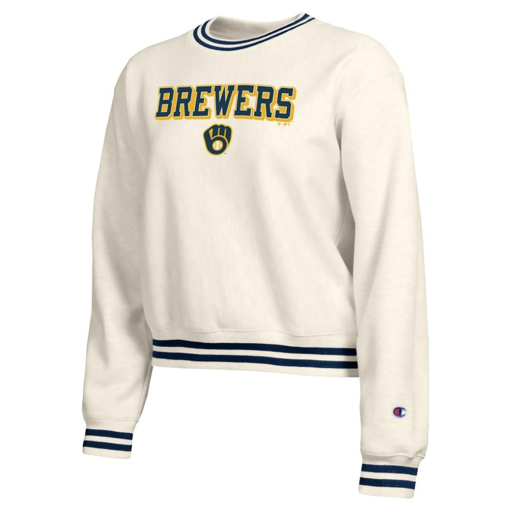 Milwaukee Brewers Champion Women's Reverse Weave Sweatshirt - MLB