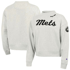 New York Mets Champion Women's Triumph Tri-Blend Sweatshirt - MLB