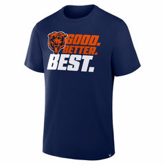 Chicago Bears Good. Better. Best. T-Shirt Navy | NFL