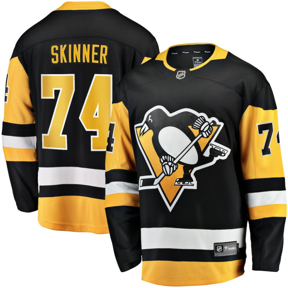 Stuart Skinner Pittsburgh Penguins Fanatics Home Breakaway Jersey - Black - NHL