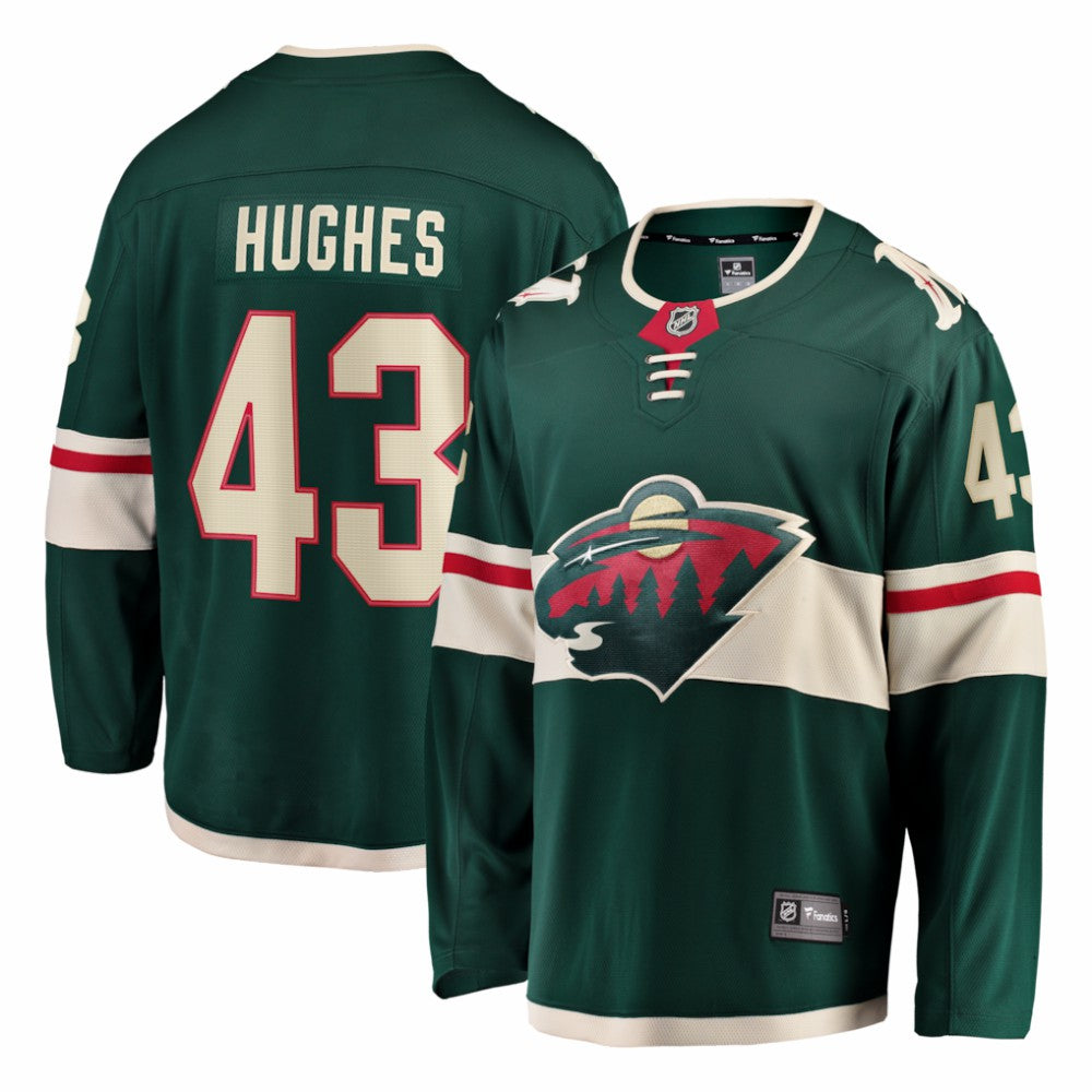 Quinn Hughes Minnesota Wild Fanatics Home Breakaway Jersey - Green - NHL