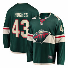 Quinn Hughes Minnesota Wild Fanatics Home Breakaway Jersey - Green - NHL