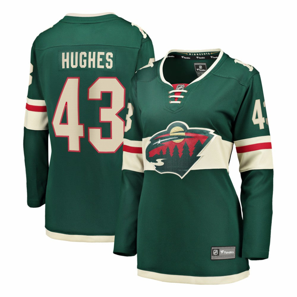 Quinn Hughes Minnesota Wild Fanatics Women's Home Breakaway Jersey - Green - NHL
