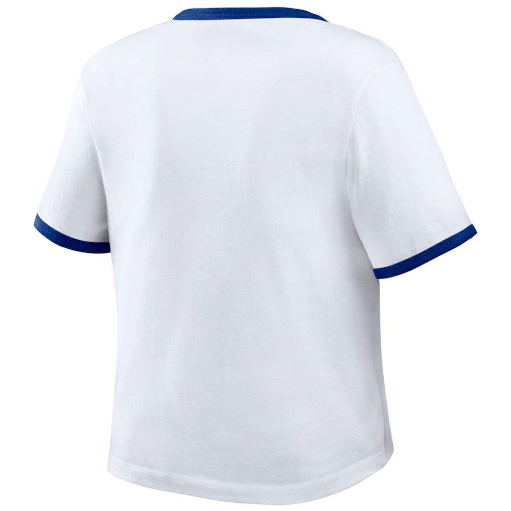 Los Angeles Dodgers WEAR by Erin Andrews Women's Ringer Baby T-Shirt - MLB