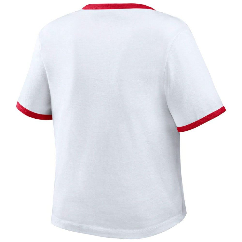 Philadelphia Phillies WEAR by Erin Andrews Women's Ringer Baby T-Shirt - MLB