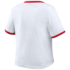 Philadelphia Phillies WEAR by Erin Andrews Women's Ringer Baby T-Shirt - MLB